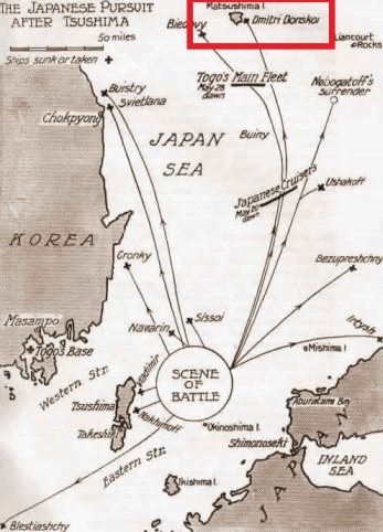 Final de batalla de Tsushima - Donskoi