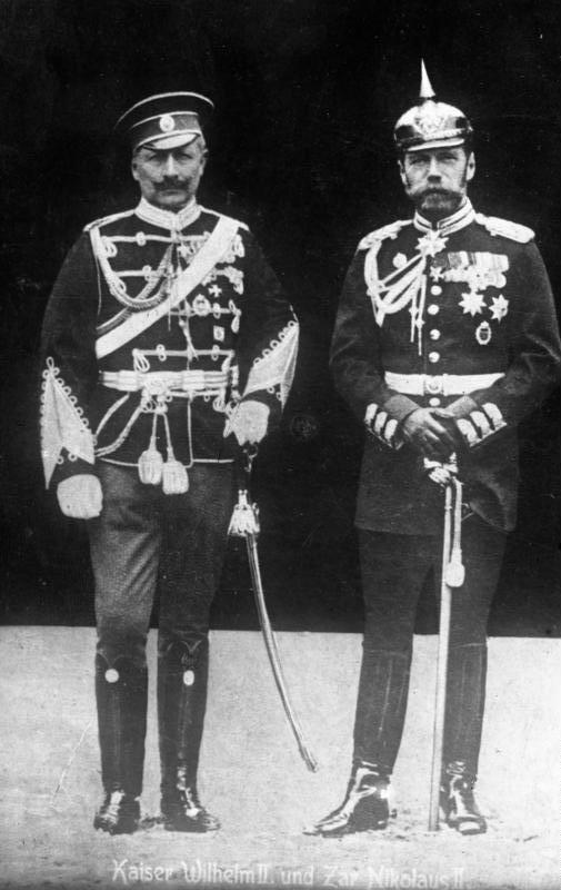 Kaiser Wilhelm II. y Zar Nikolaus II. ¿Quien es quien? 